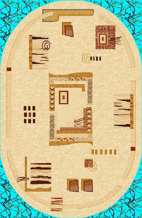 Ковер Ноктюрн  40128-01  овал